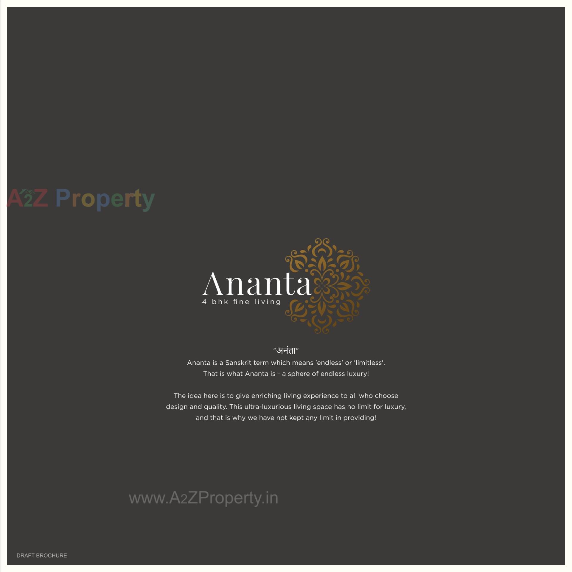  of real estate project Ananta located at Vesu, Surat, Gujarat