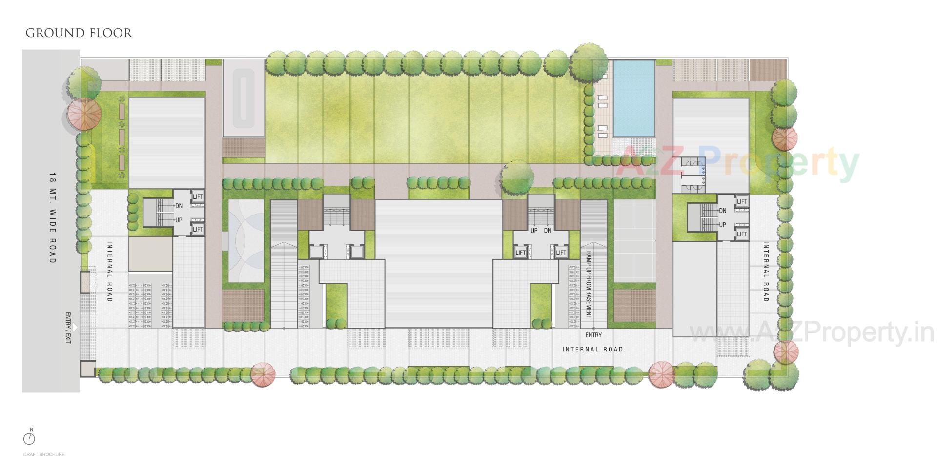 Layout of real estate project Ananta located at Vesu, Surat, Gujarat