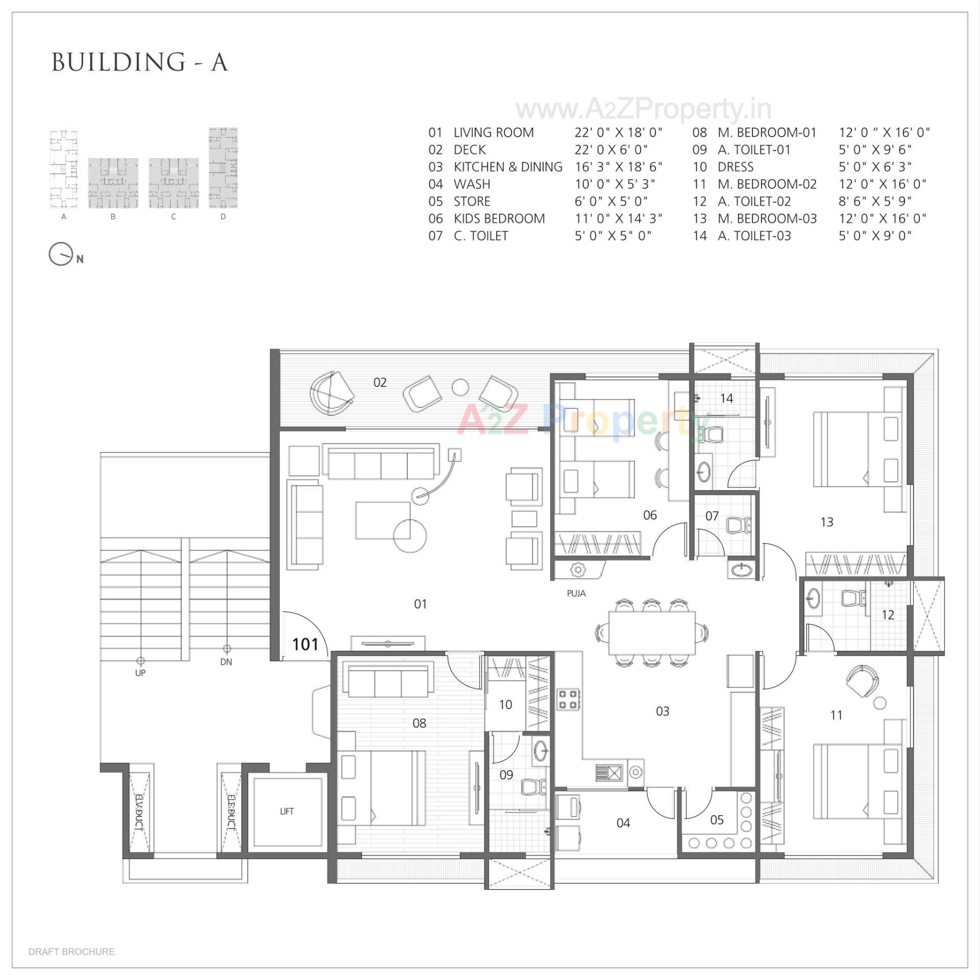 Layout of real estate project Ananta located at Vesu, Surat, Gujarat