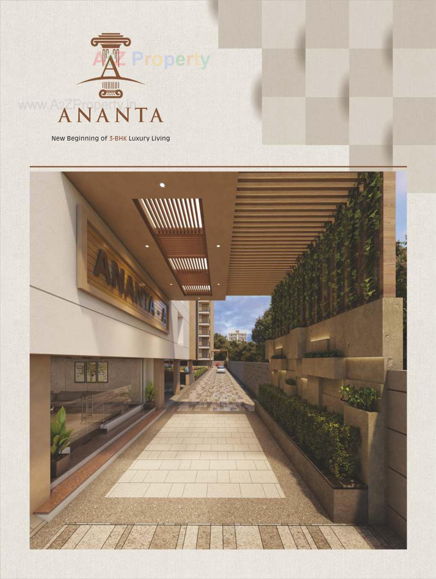 3D Elevation of real estate project Ananta located at Dabholi, Surat, Gujarat