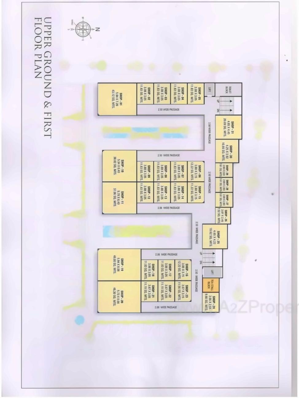 Layout of real estate project Anaya Business Center located at Bamroli, Surat, Gujarat