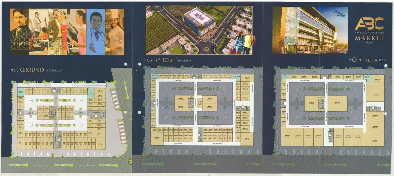 Layout of real estate project Angel Business Center located at Varachha, Surat, Gujarat