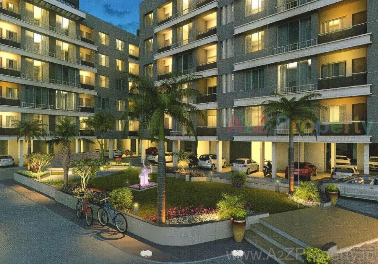 3D Elevation of real estate project Angel Palace located at Kholvad, Surat, Gujarat