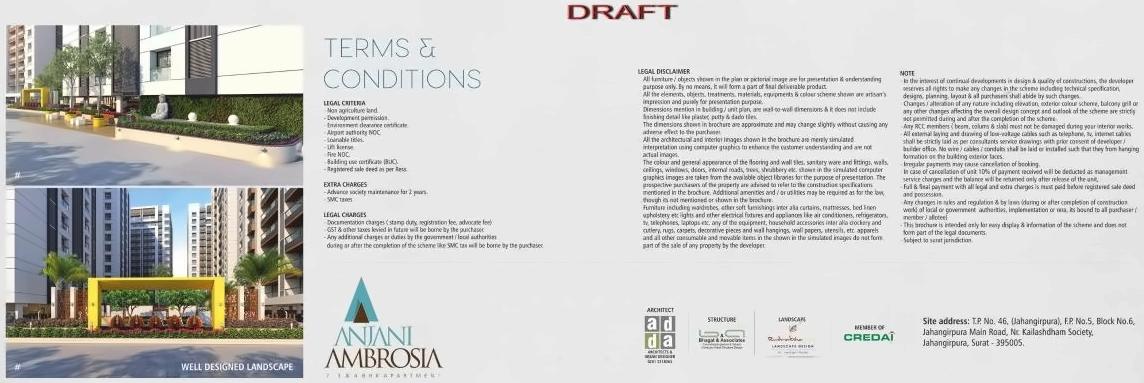  of real estate project Anjani Ambrosia located at Jahangir-pura, Surat, Gujarat