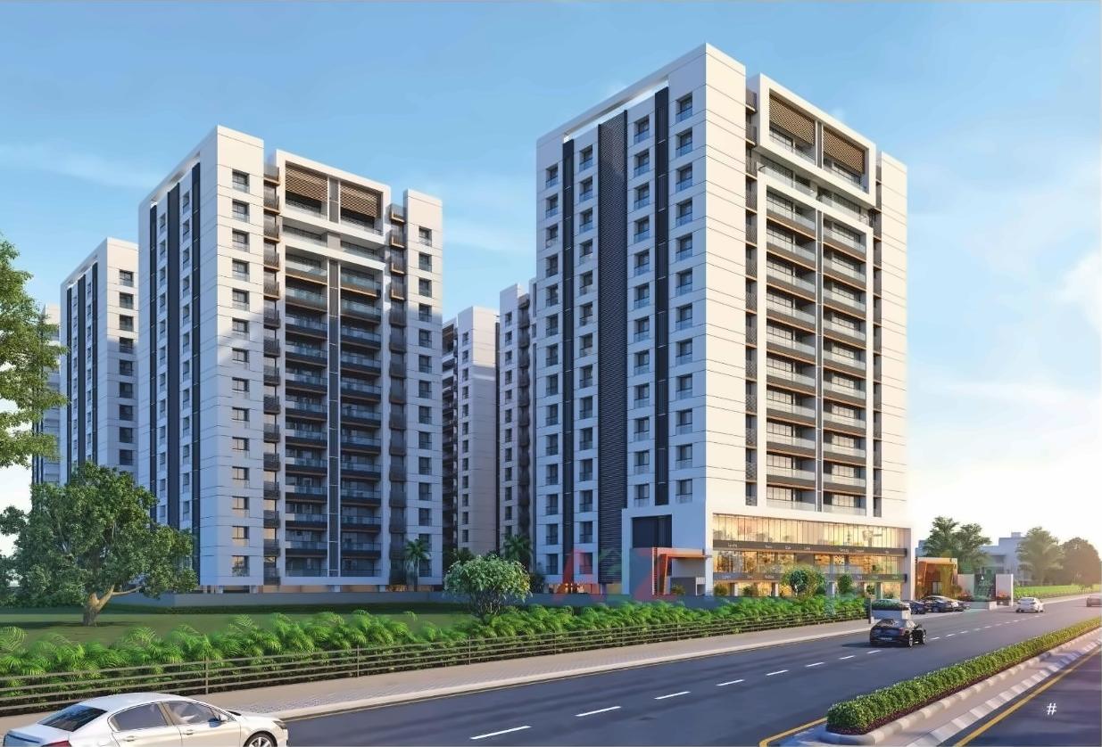 3D Elevation of real estate project Anjani Ambrosia located at Jahangir-pura, Surat, Gujarat