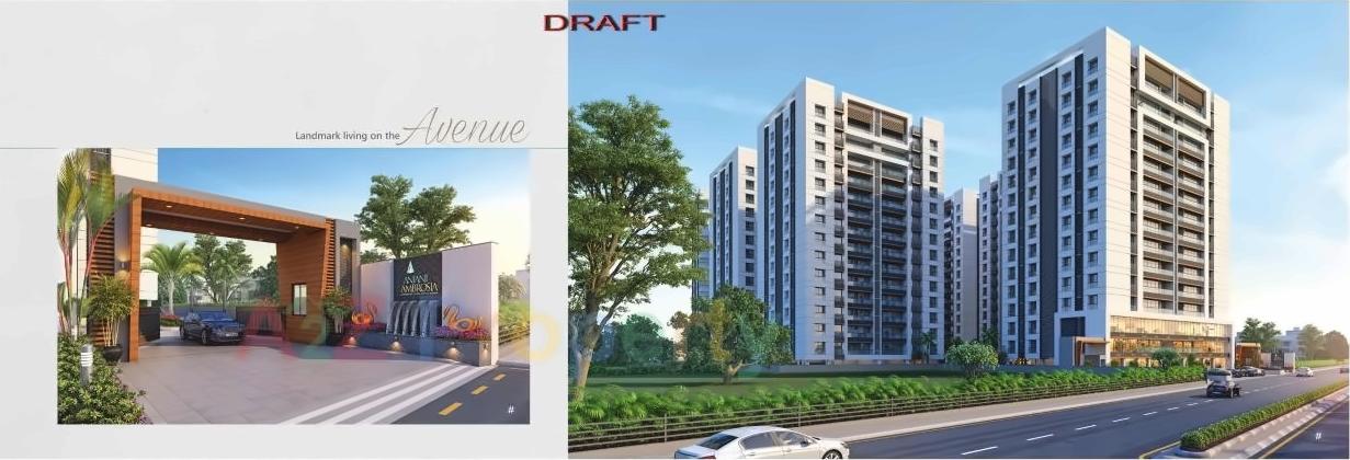 3D Elevation of real estate project Anjani Ambrosia located at Jahangir-pura, Surat, Gujarat