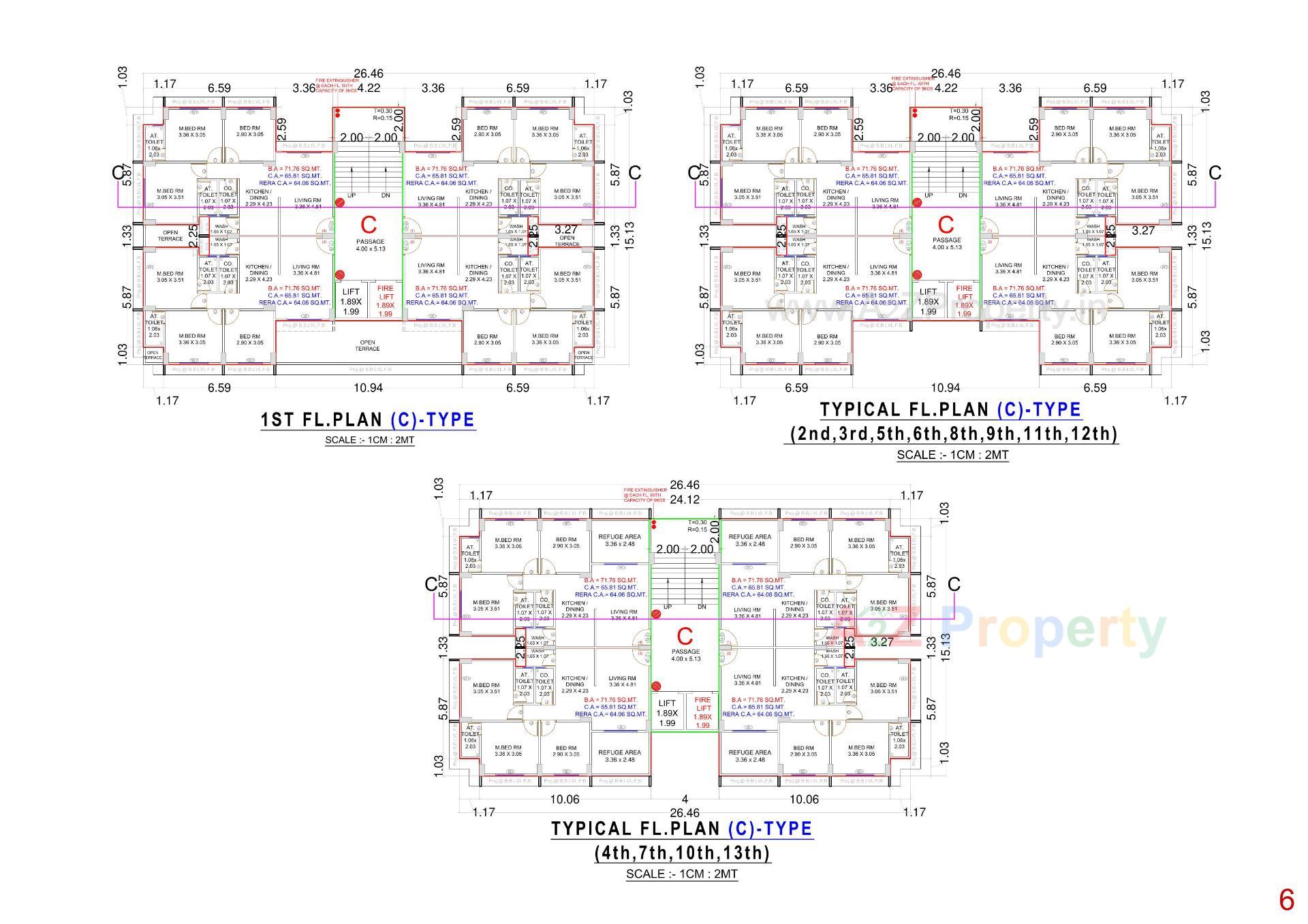 Layout of real estate project Anjani Nandan Enclave located at Karadava, Surat, Gujarat