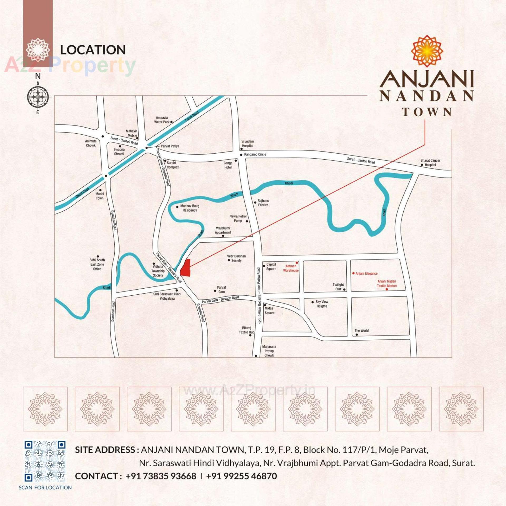  of real estate project Anjani Nandan Town located at Parvat, Surat, Gujarat