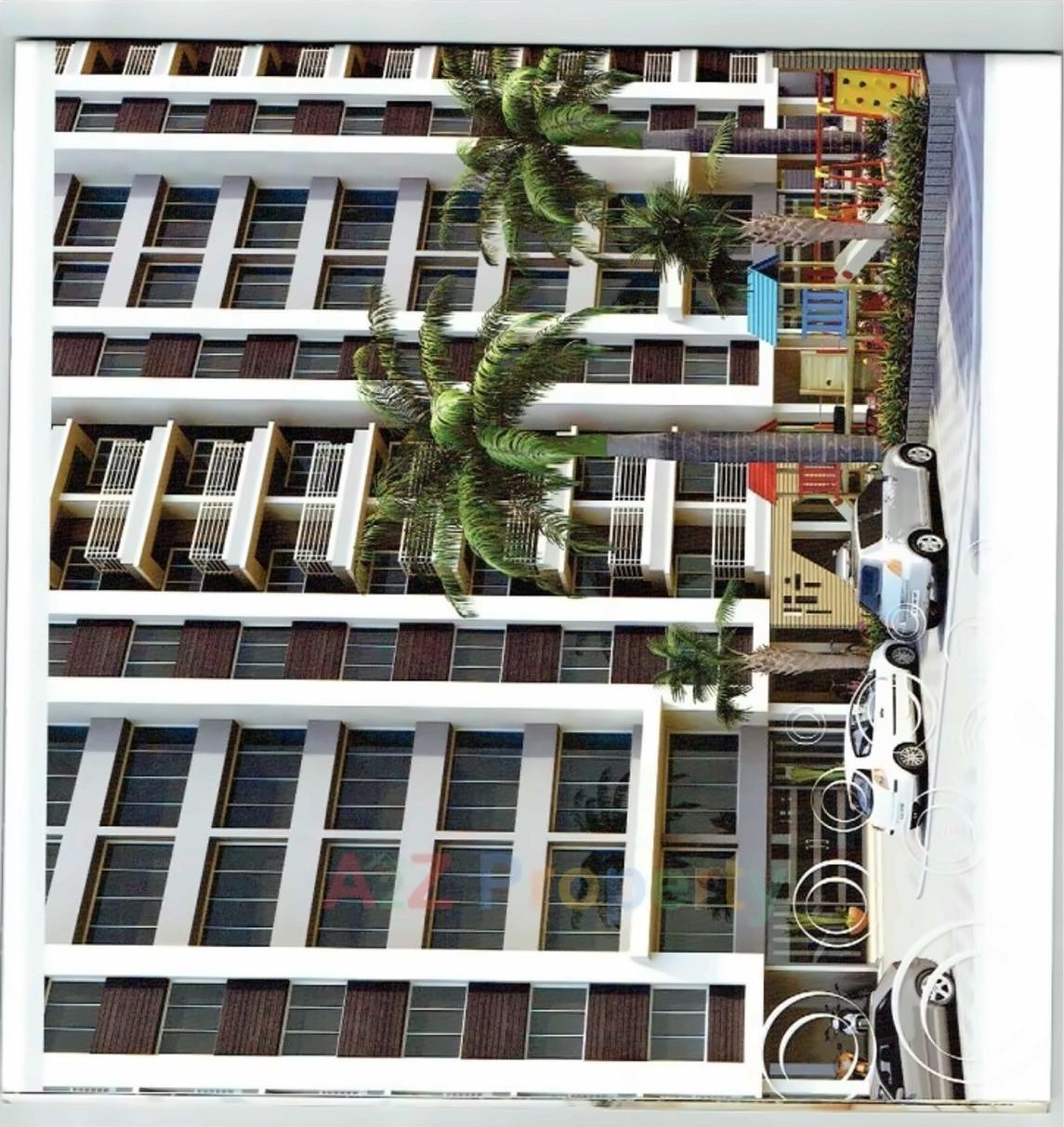 3D Elevation of real estate project Anmol Heights located at Utran, Surat, Gujarat