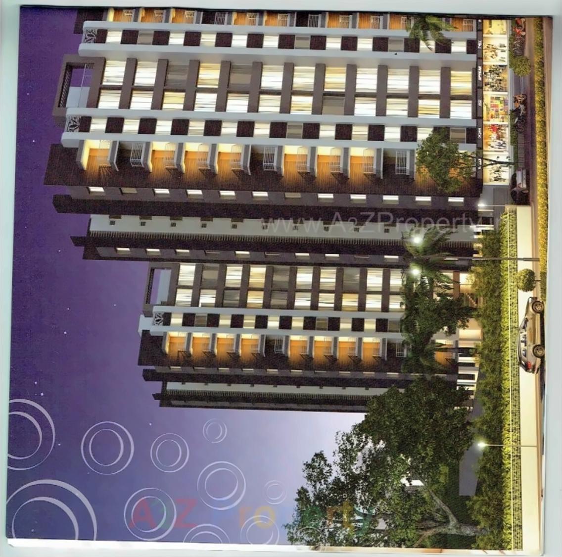 3D Elevation of real estate project Anmol Heights located at Utran, Surat, Gujarat