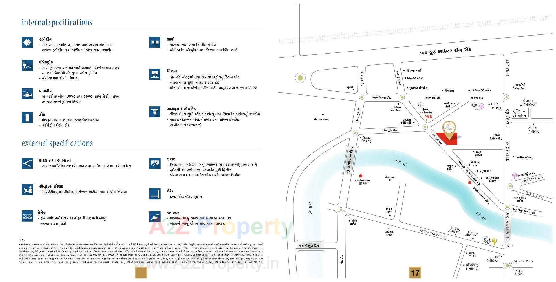  of real estate project Antillia Skyline located at Variav, Surat, Gujarat