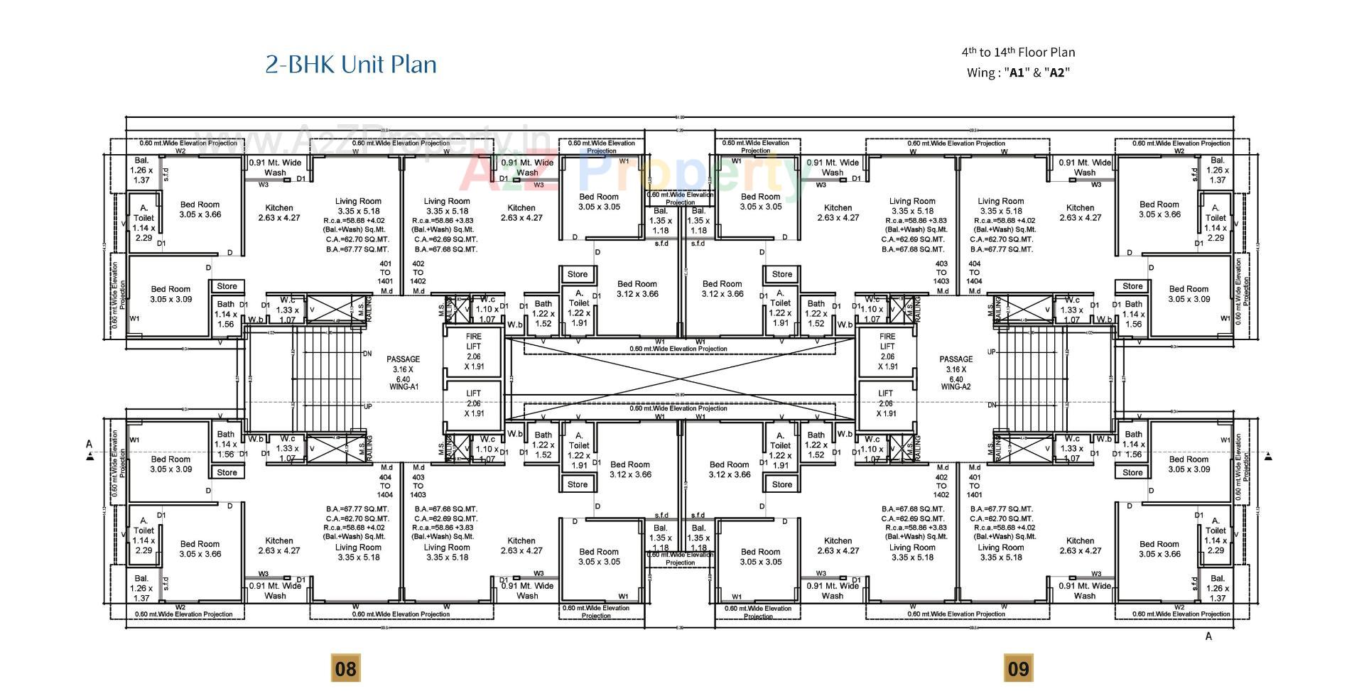 Layout of real estate project Antillia Skyline located at Variav, Surat, Gujarat