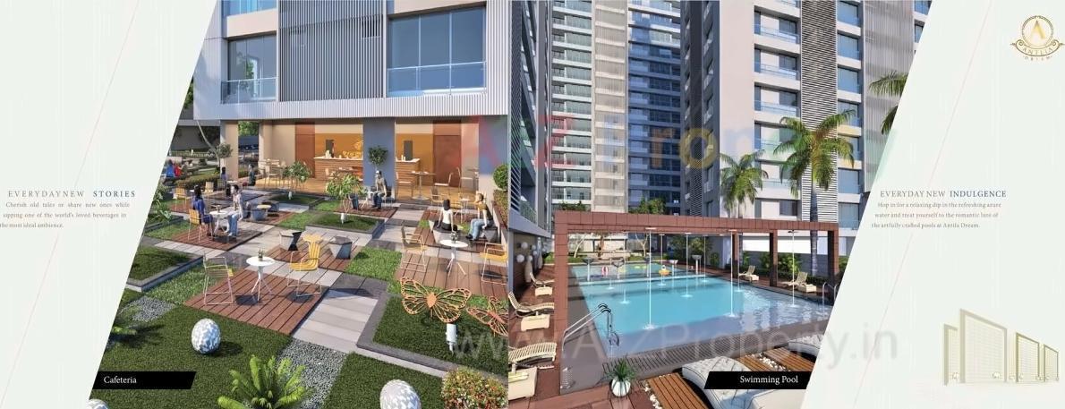 3D Elevation of real estate project Antlia Dream (block  A, B   G) located at Surat, Surat, Gujarat