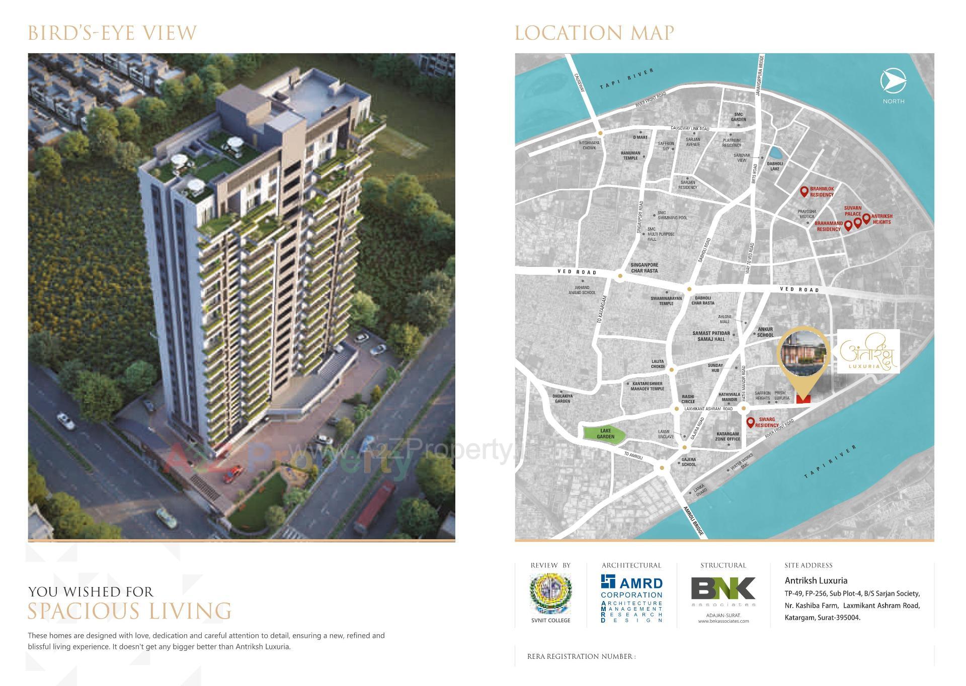  of real estate project Antriksh Luxuria located at Ka, Surat, Gujarat