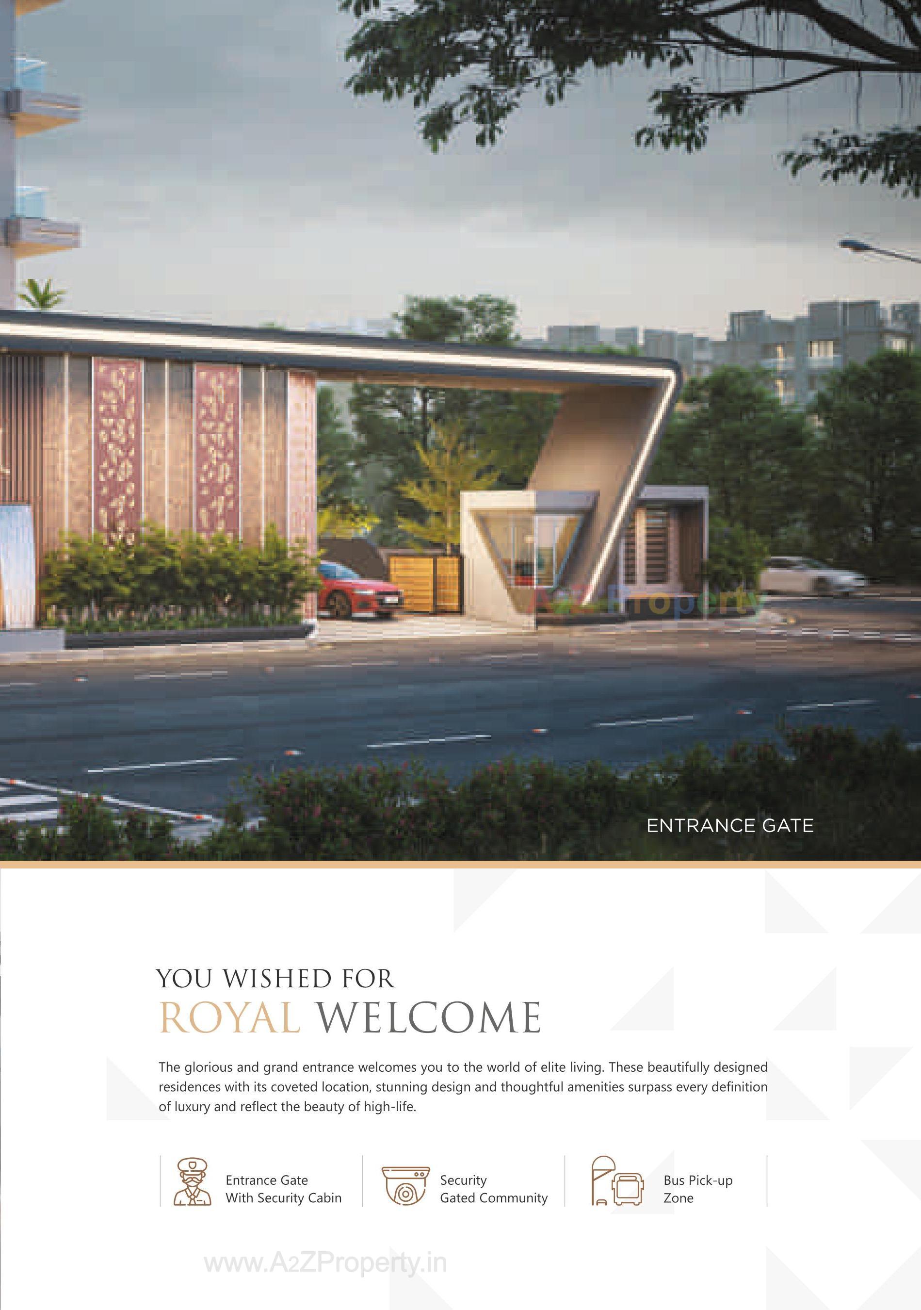 3D Elevation of real estate project Antriksh Luxuria located at Ka, Surat, Gujarat