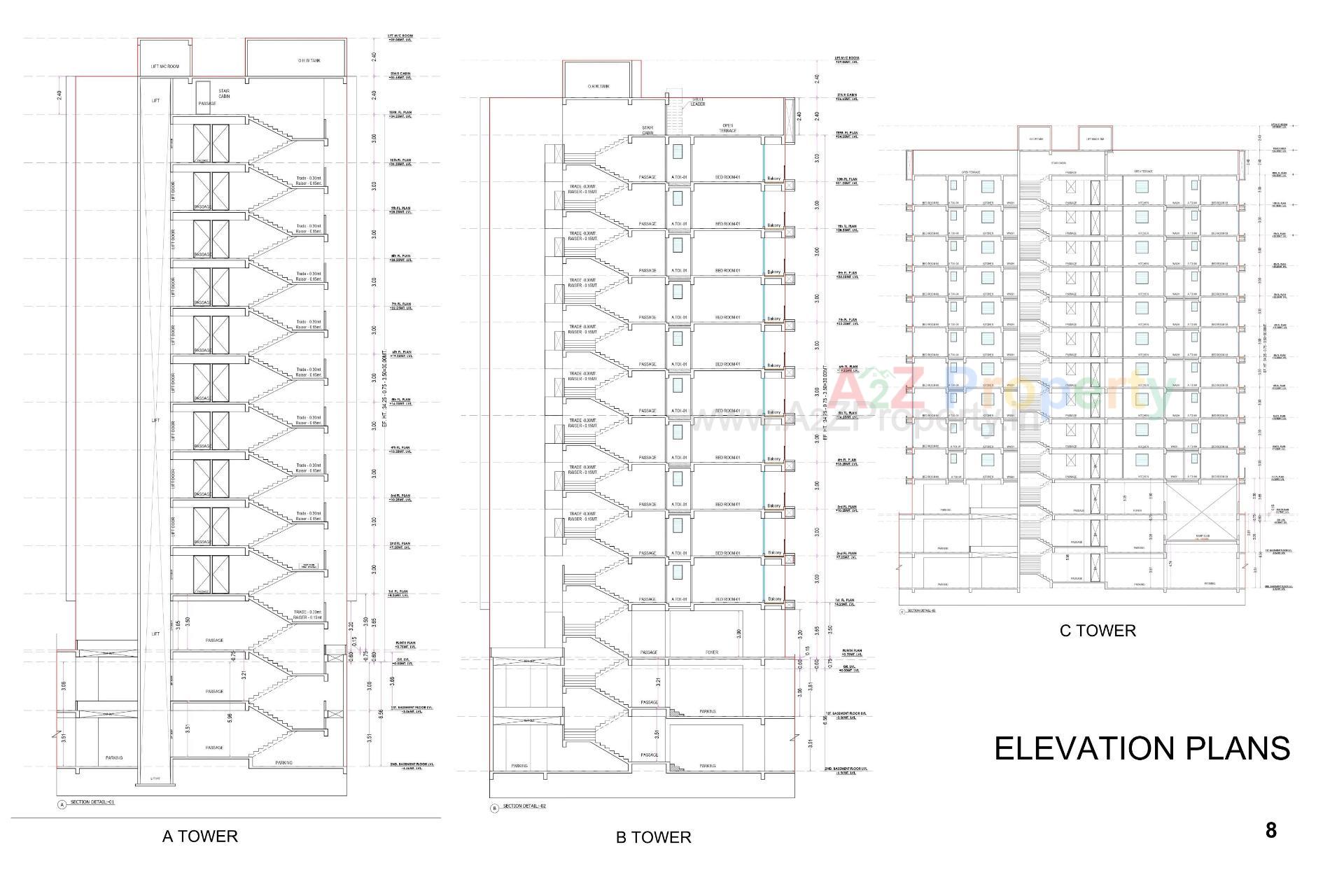 Layout of real estate project Antriksh located at Althan, Surat, Gujarat