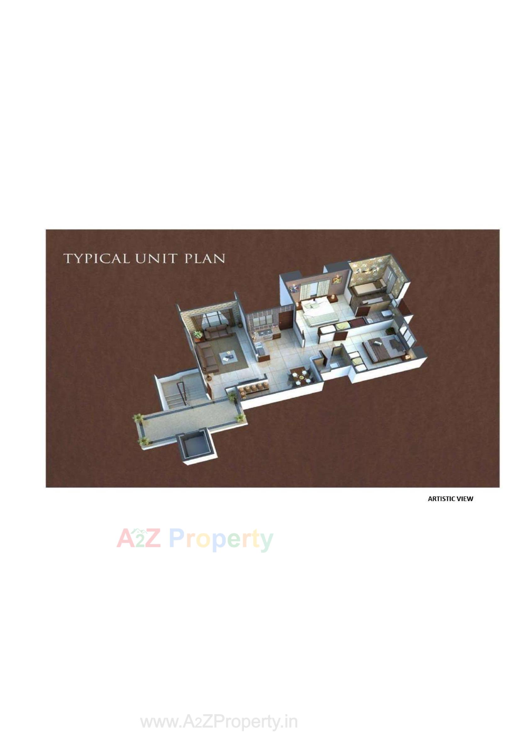Layout of real estate project Anugrah Avenue located at Althan, Surat, Gujarat
