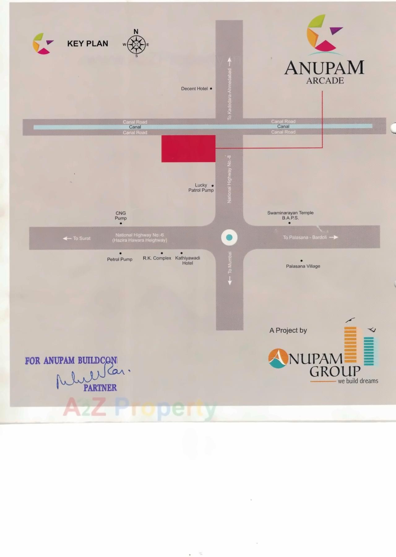  of real estate project Anupam Arcade located at Palsana, Surat, Gujarat