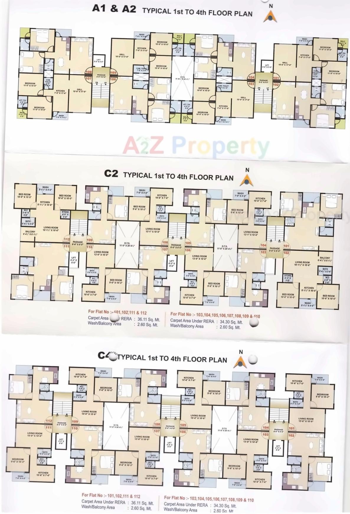 Layout of real estate project Anupam City located at Jiyav-choryasi, Surat, Gujarat