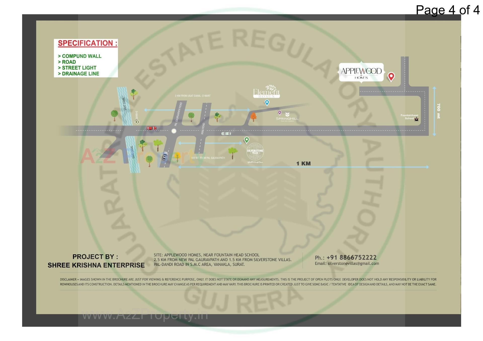  of real estate project Applewood Homes located at Chichi, Surat, Gujarat