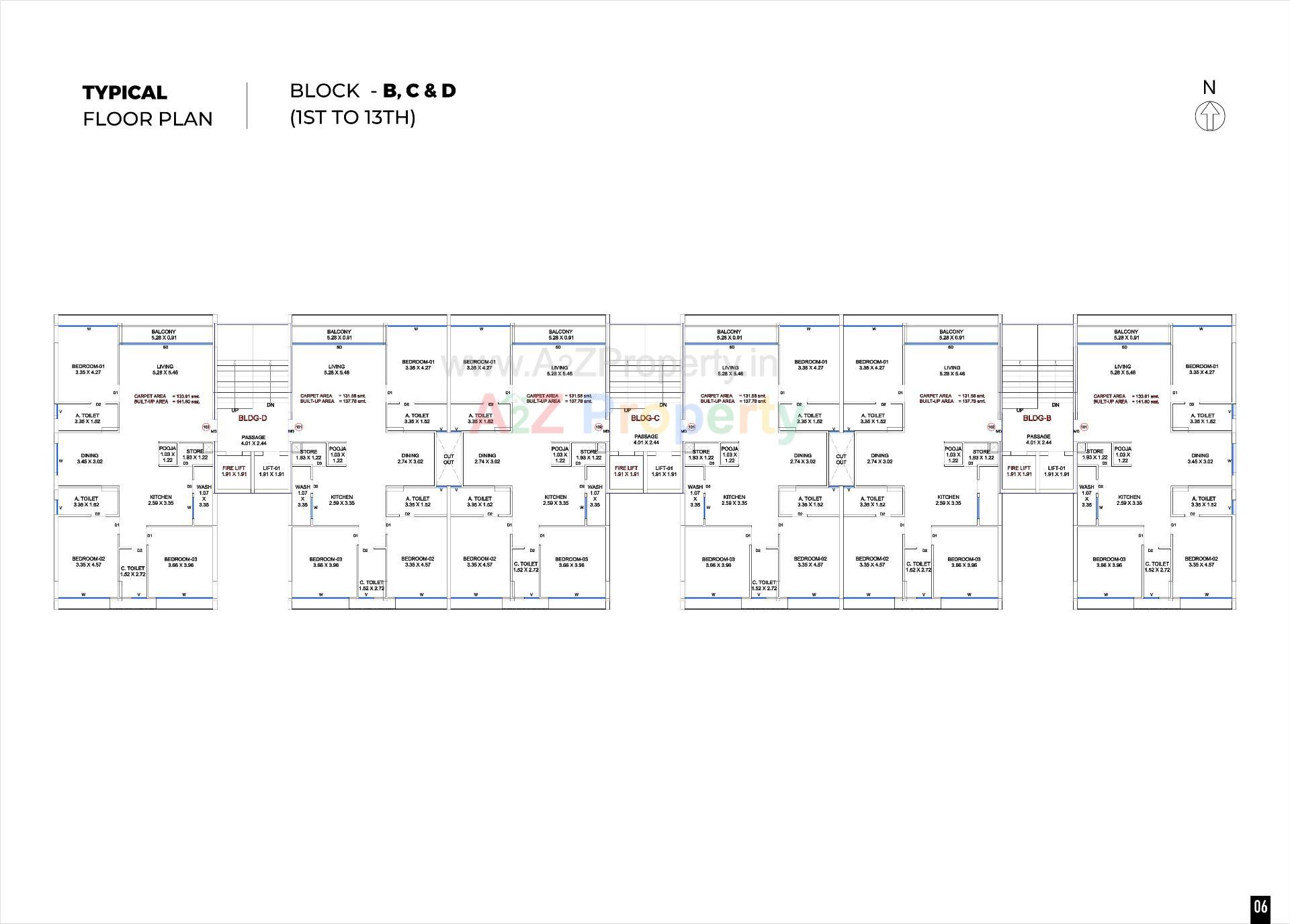 Layout of real estate project Arbor located at Surat, Surat, Gujarat