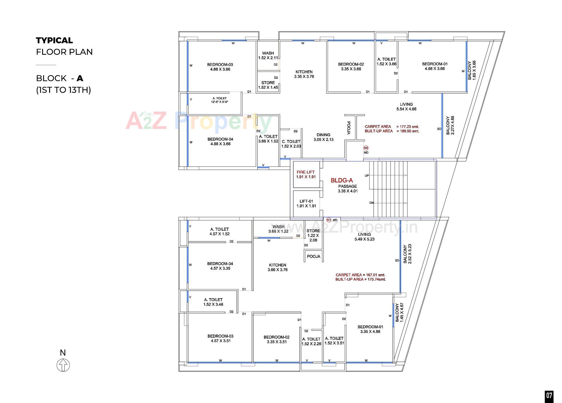 Layout of real estate project Arbor located at Surat, Surat, Gujarat