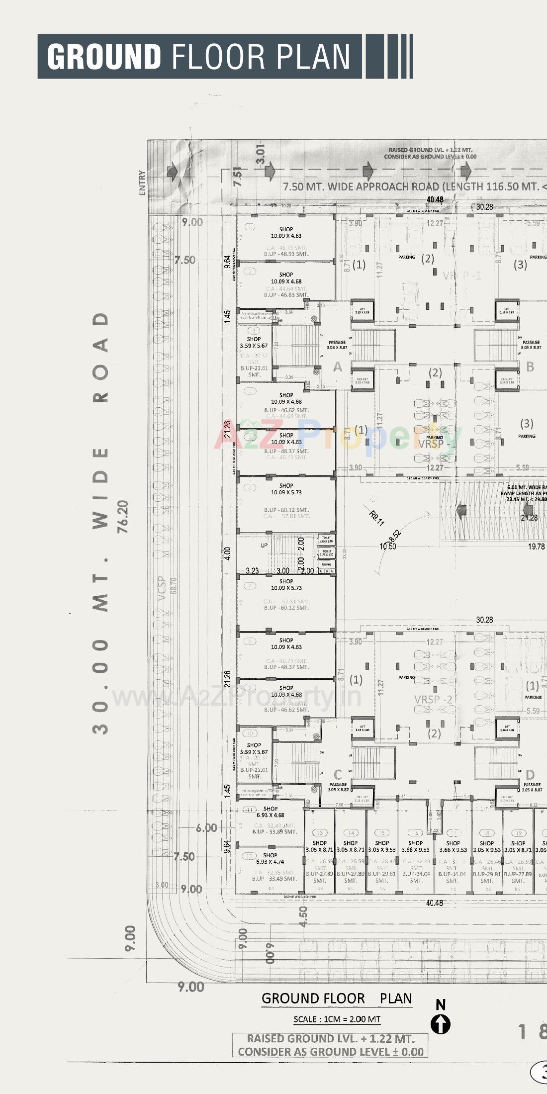 Layout of real estate project Arihant Dream located at Palanpore, Surat, Gujarat