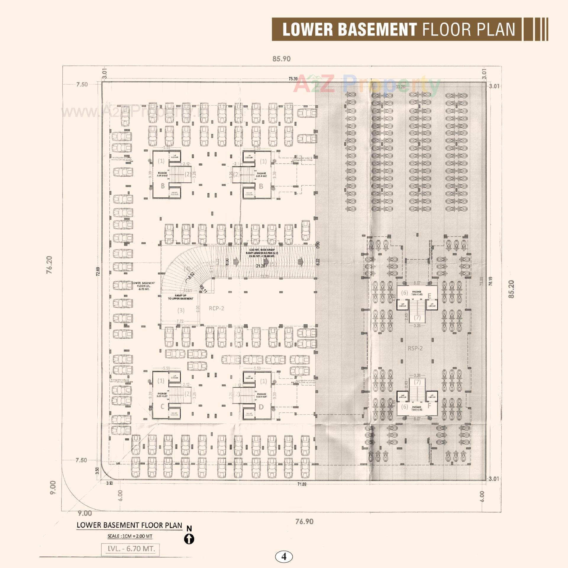 Layout of real estate project Arihant Dream located at Palanpore, Surat, Gujarat