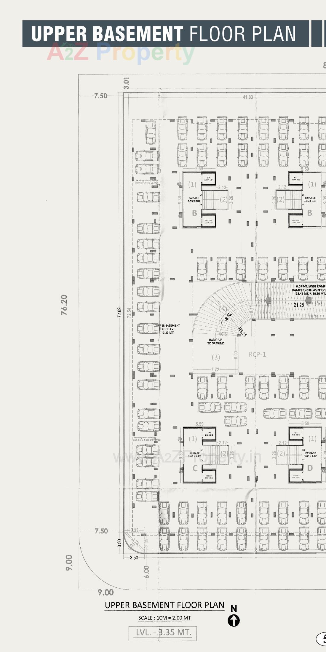 Layout of real estate project Arihant Dream located at Palanpore, Surat, Gujarat