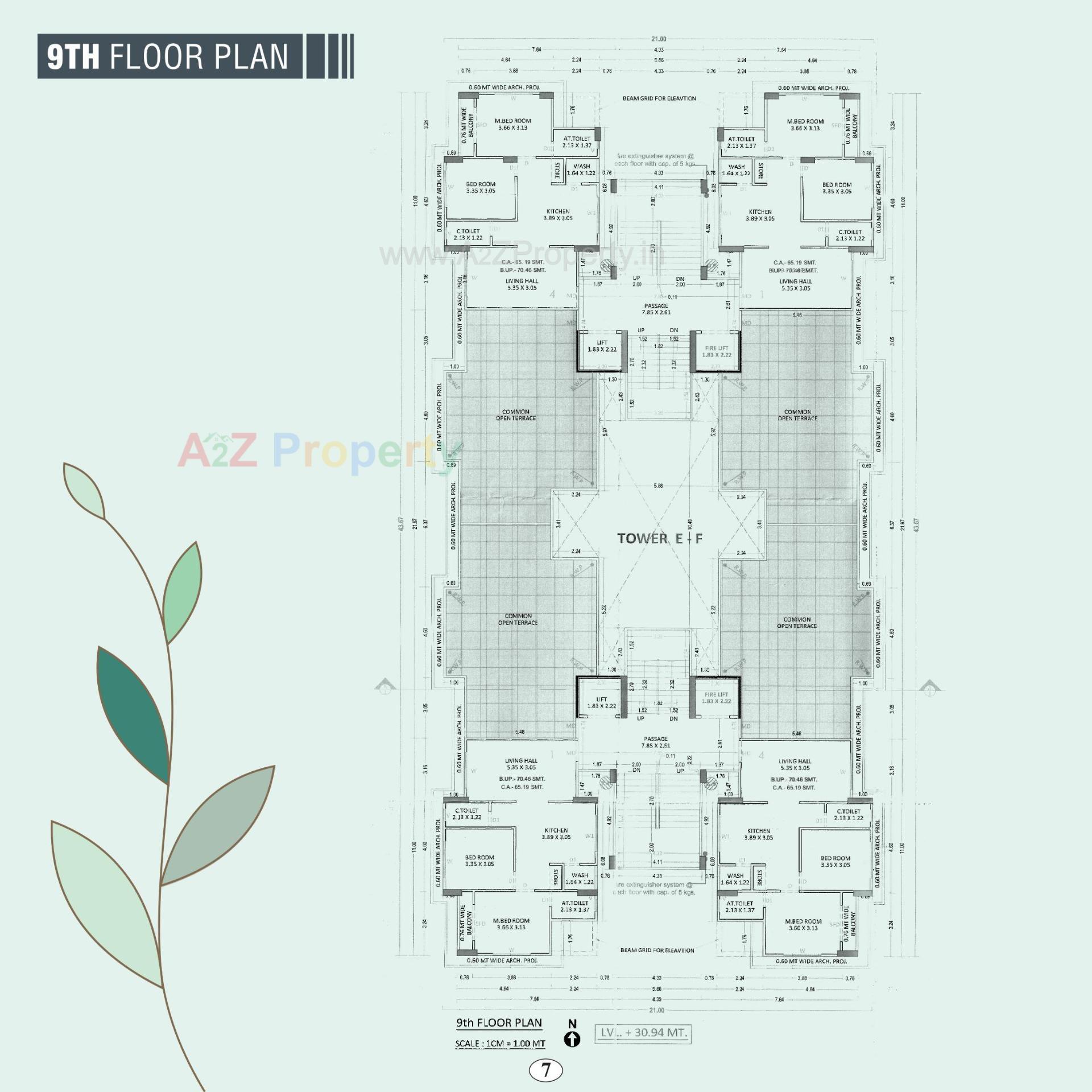 Layout of real estate project Arihant Dream located at Palanpore, Surat, Gujarat
