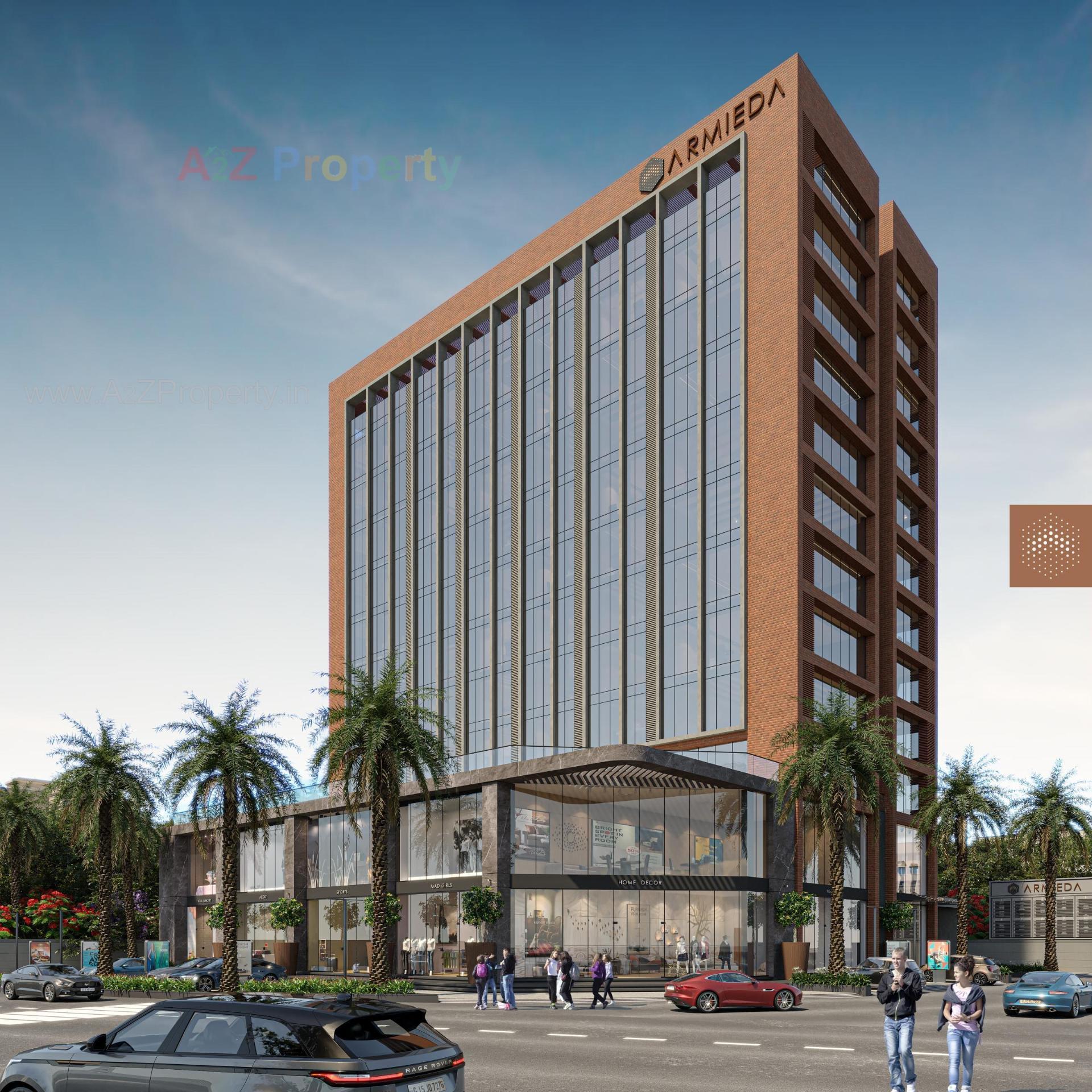 3D Elevation of real estate project Armieda located at Surat, Surat, Gujarat