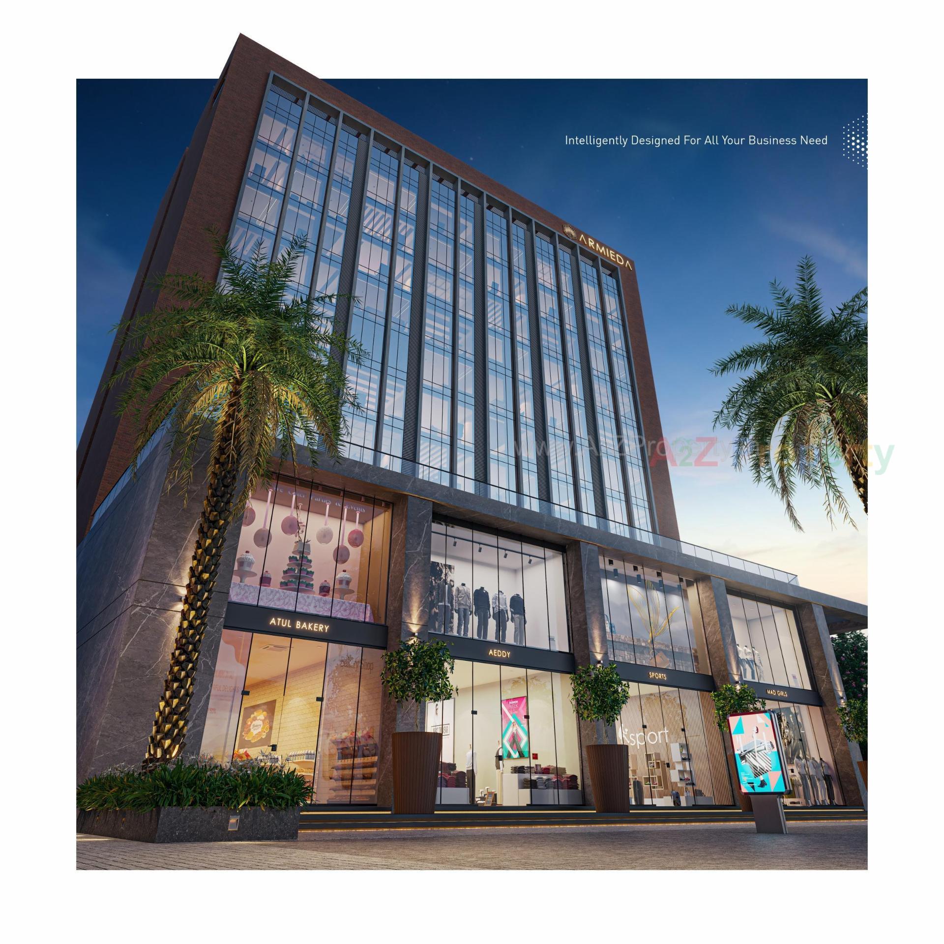 3D Elevation of real estate project Armieda located at Surat, Surat, Gujarat