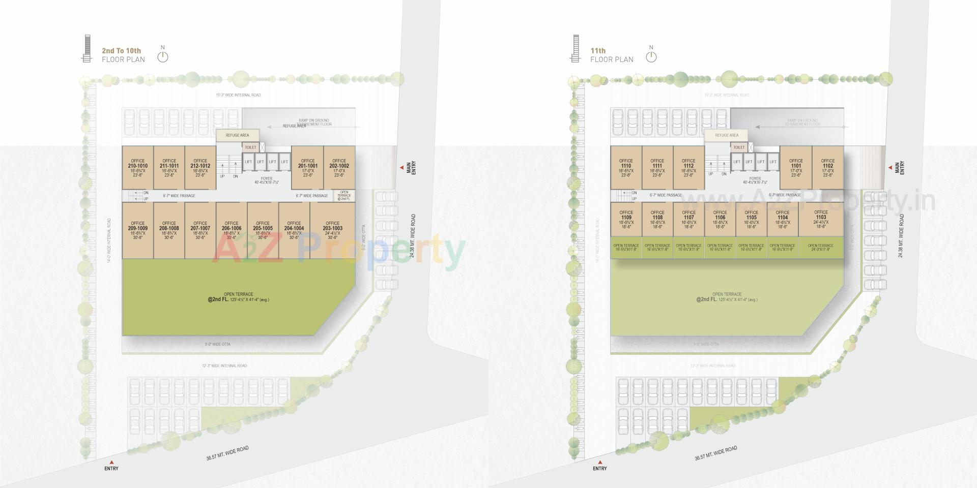 Layout of real estate project Armieda located at Surat, Surat, Gujarat