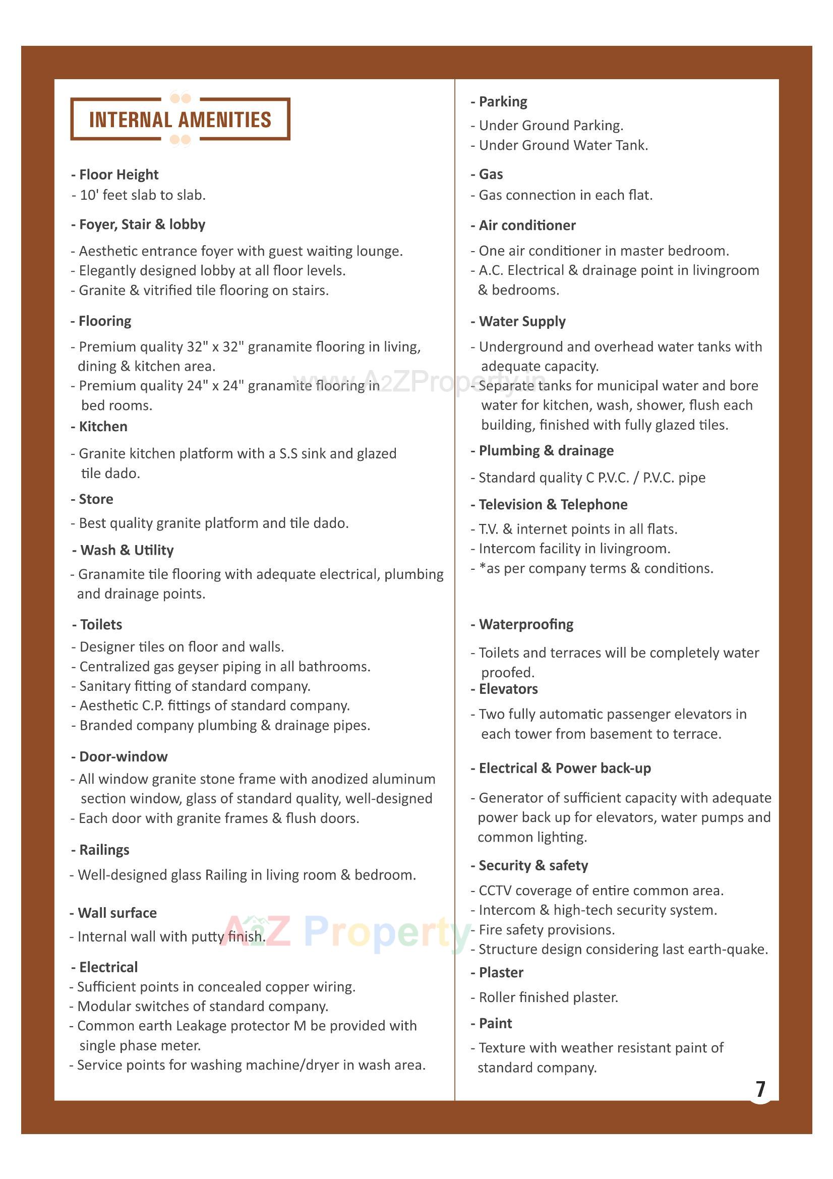  of real estate project Aroma Heights located at Vanakla, Surat, Gujarat