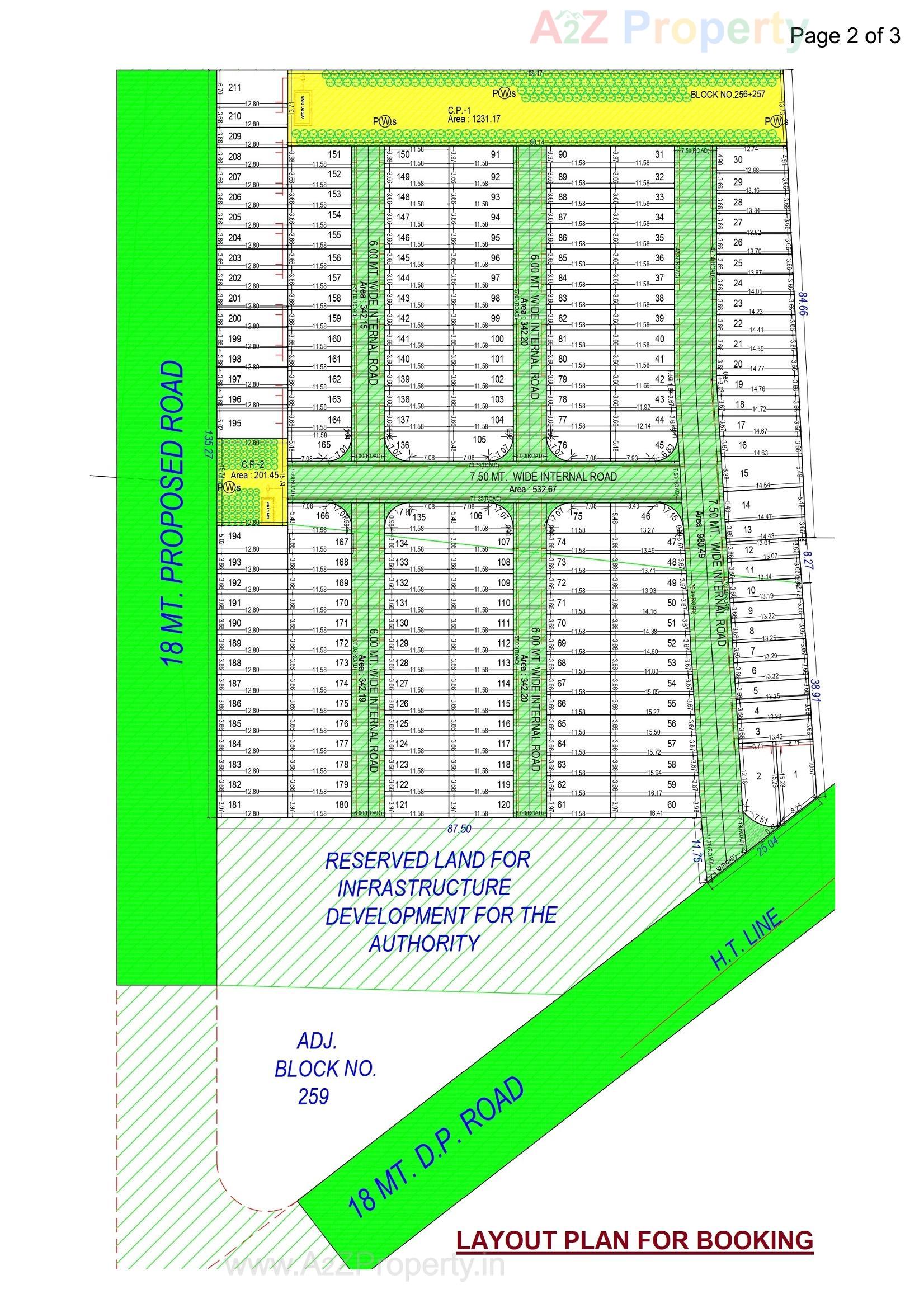 Layout of real estate project Ashirwad Palace located at Deladva, Surat, Gujarat
