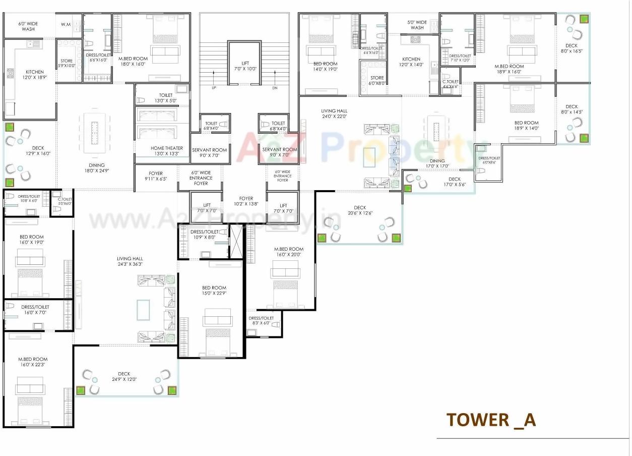 Layout of real estate project Ashirwad River Homes located at Surat, Surat, Gujarat