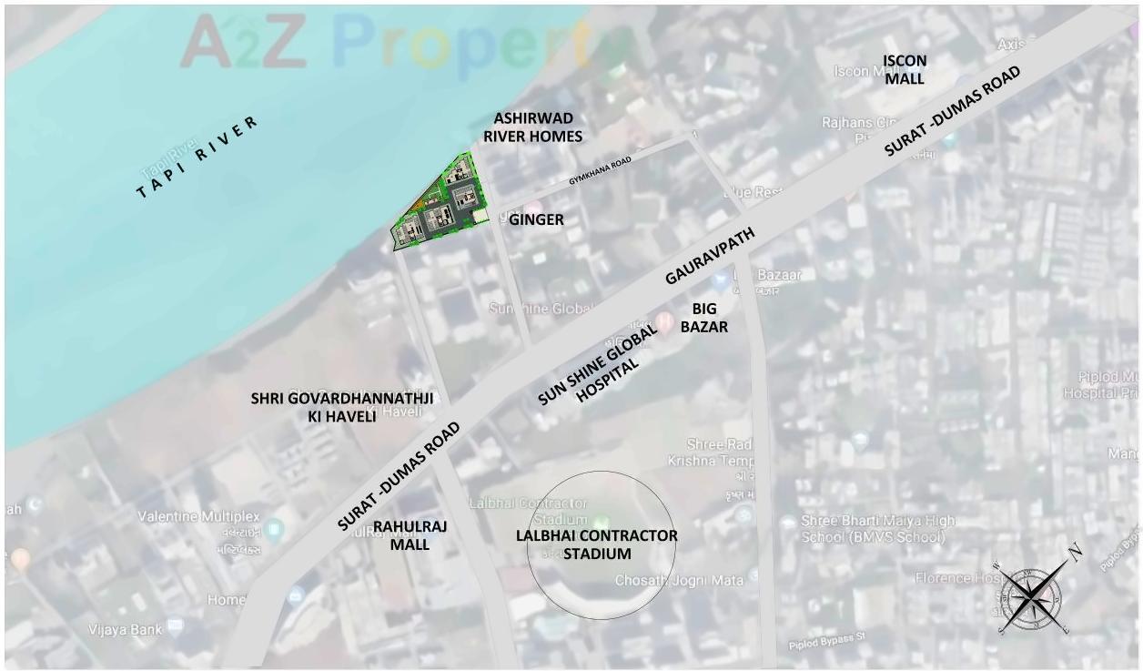  of real estate project Ashirwad River Homes located at Surat, Surat, Gujarat