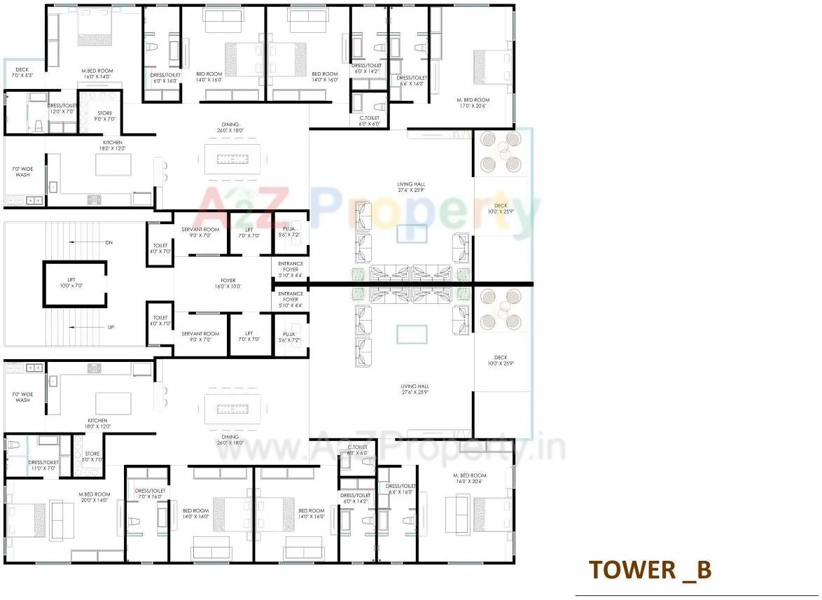 Layout of real estate project Ashirwad River Homes located at Surat, Surat, Gujarat
