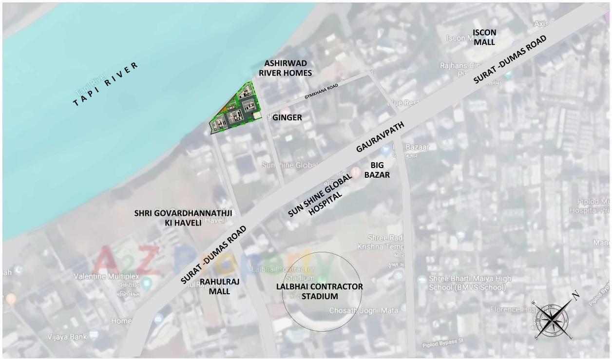  of real estate project Ashirwad River Homes located at Surat, Surat, Gujarat