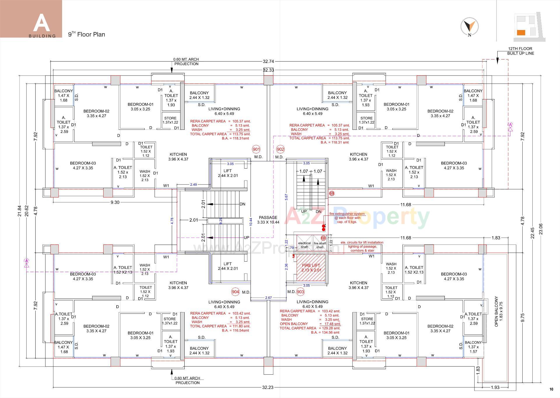 Layout of real estate project Ashtavinayak Homes located at Pal , Surat, Gujarat