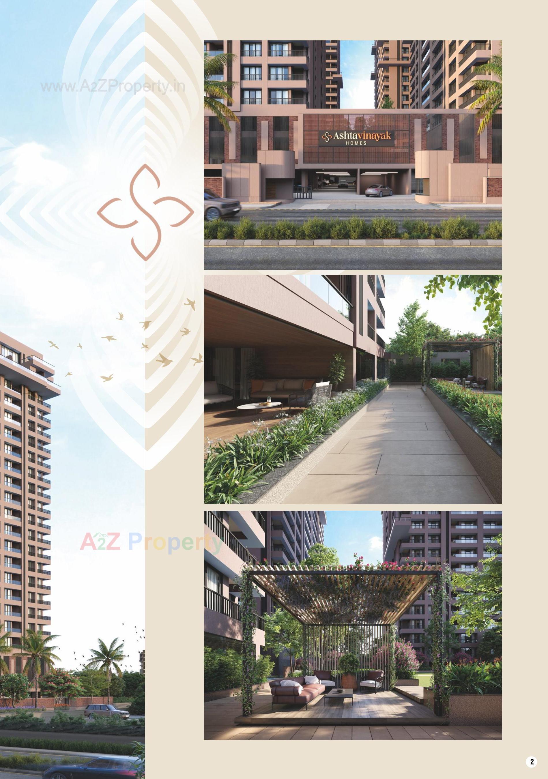 3D Elevation of real estate project Ashtavinayak Homes located at Pal , Surat, Gujarat