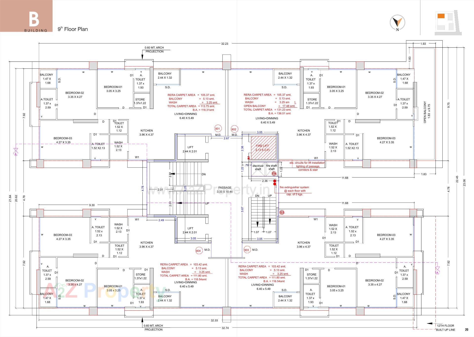 Layout of real estate project Ashtavinayak Homes located at Pal , Surat, Gujarat