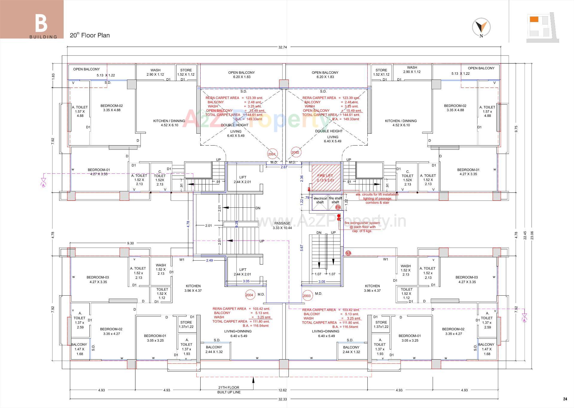 Layout of real estate project Ashtavinayak Homes located at Pal , Surat, Gujarat