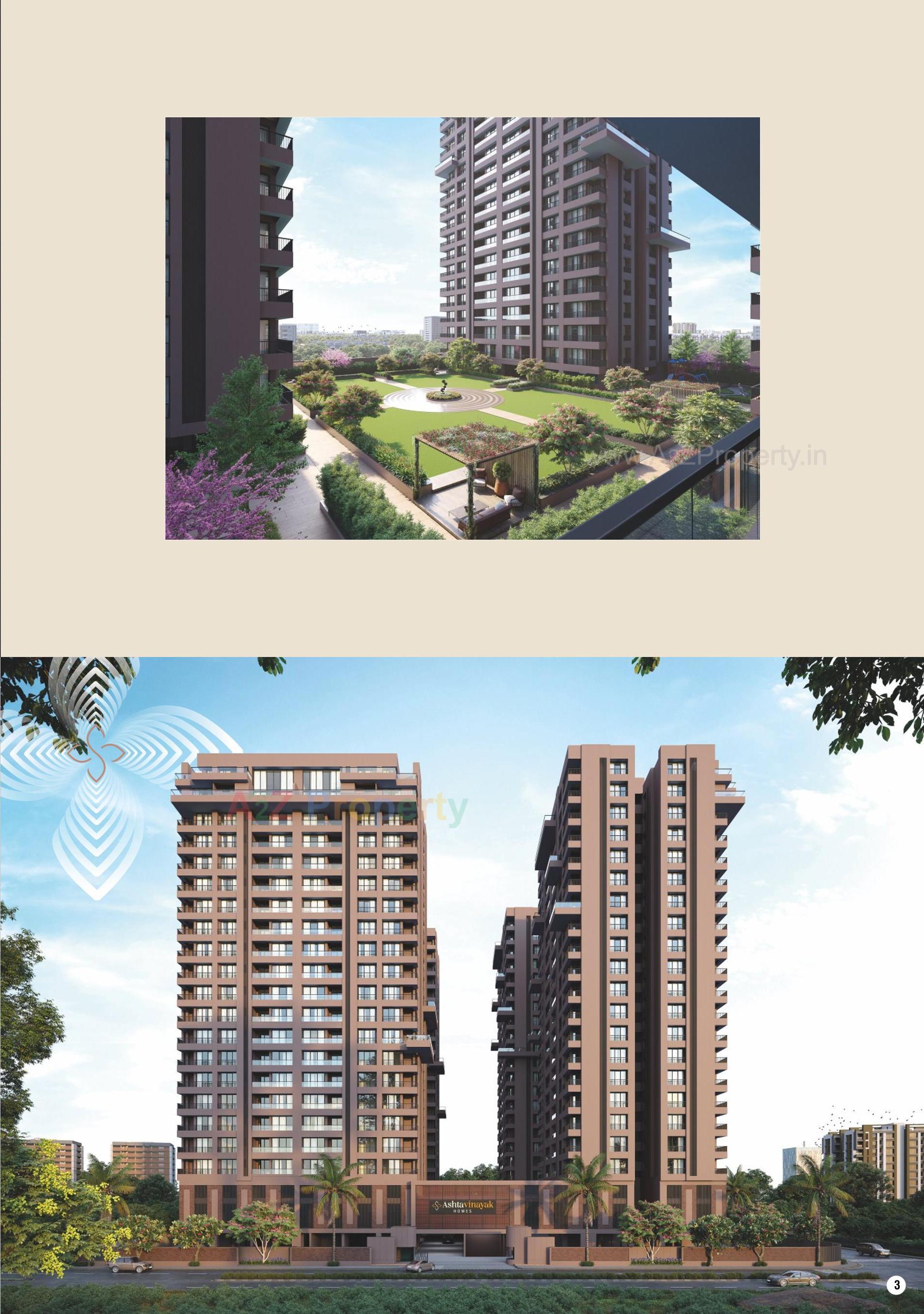 3D Elevation of real estate project Ashtavinayak Homes located at Pal , Surat, Gujarat