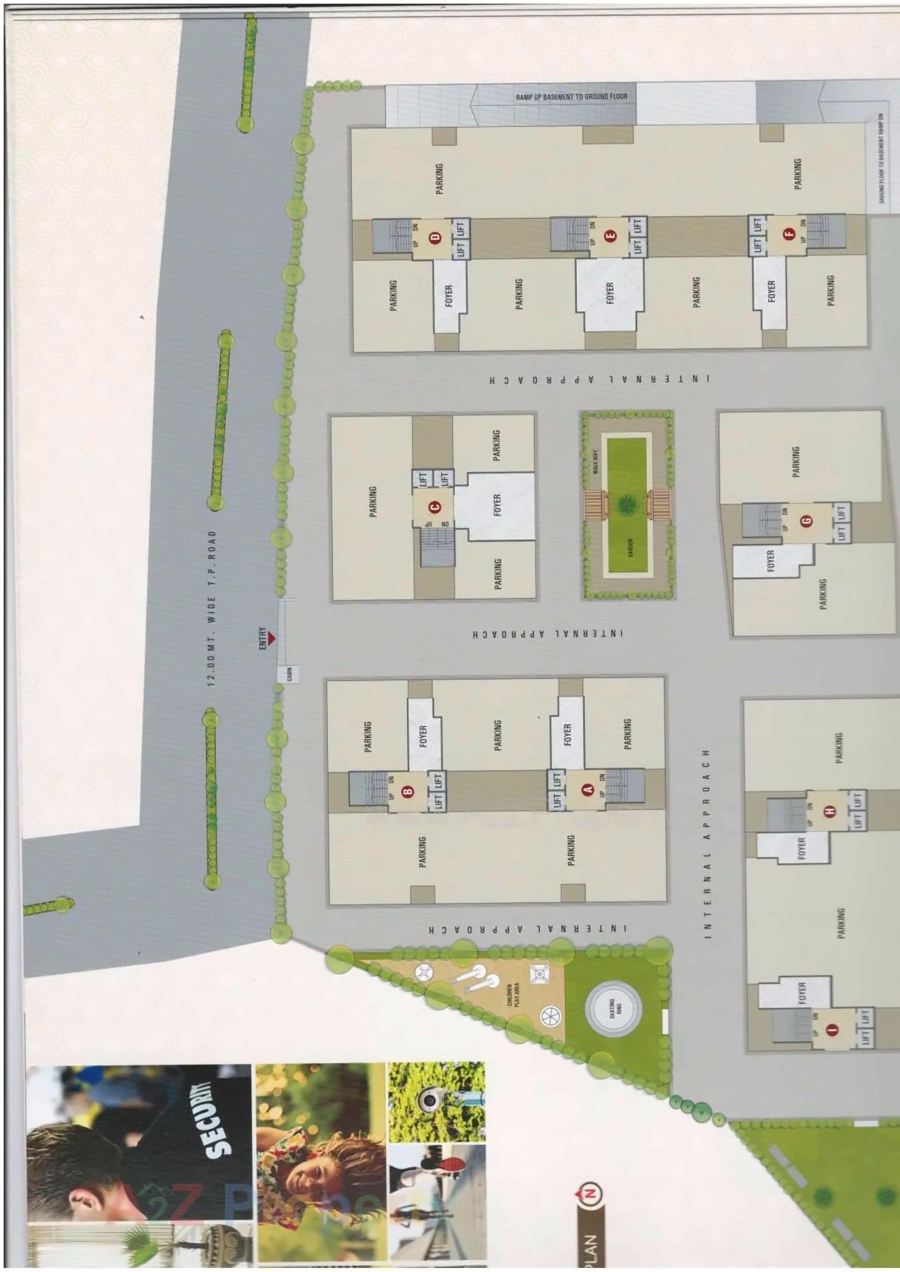 Layout of real estate project Ashtavinayak Residency located at Puna, Surat, Gujarat