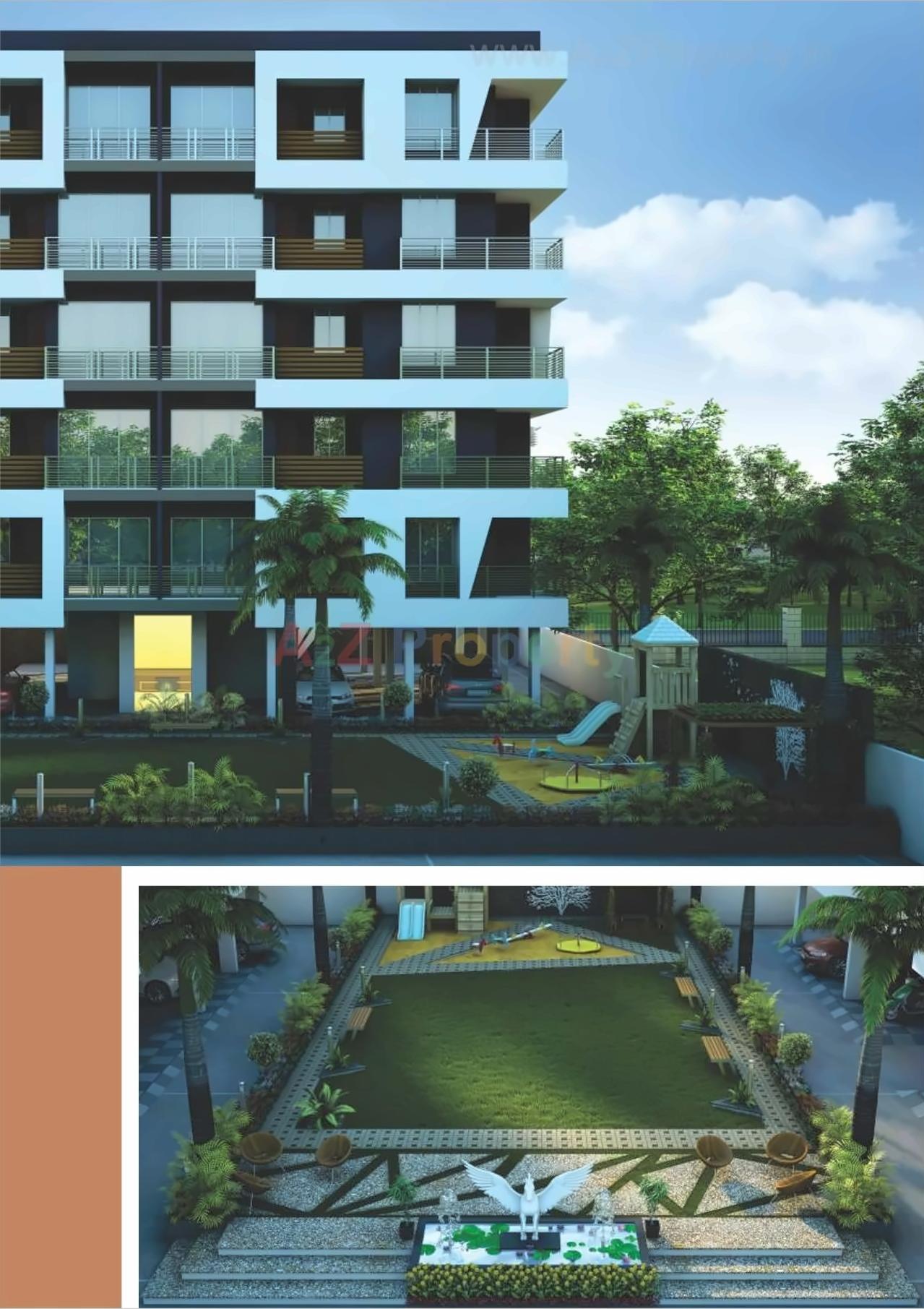 3D Elevation of real estate project Ashwamegh Palace located at Surat, Surat, Gujarat