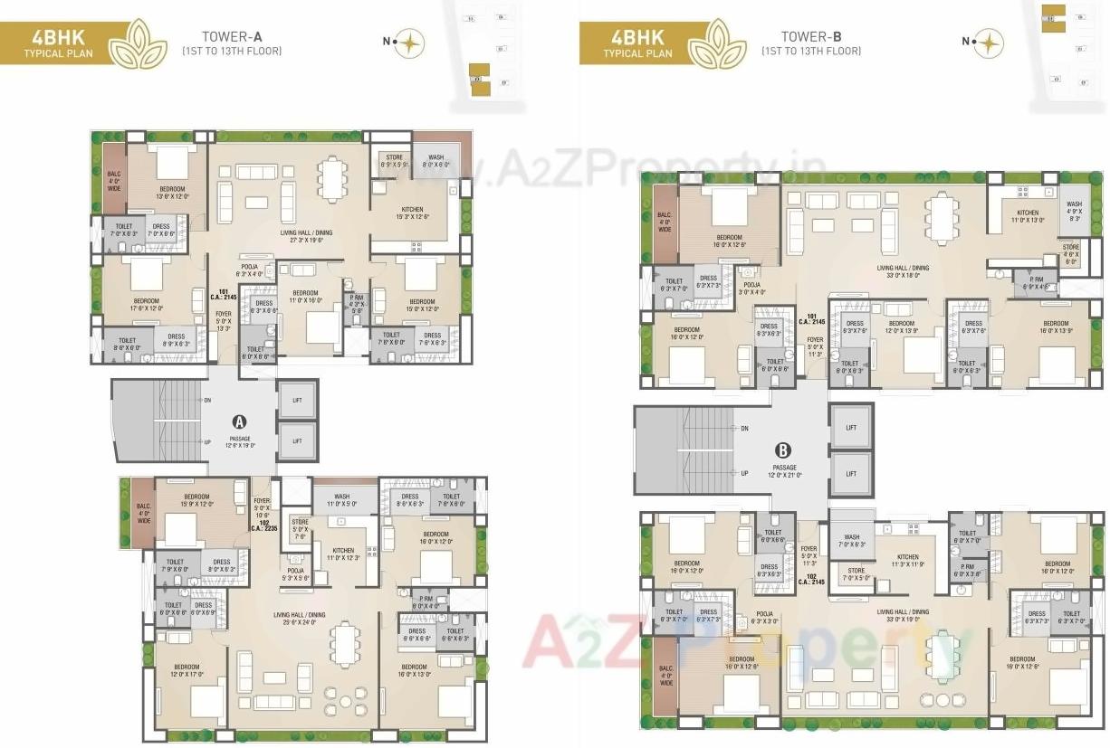 Layout of real estate project Atlanta Eliza located at Bharthana, Surat, Gujarat