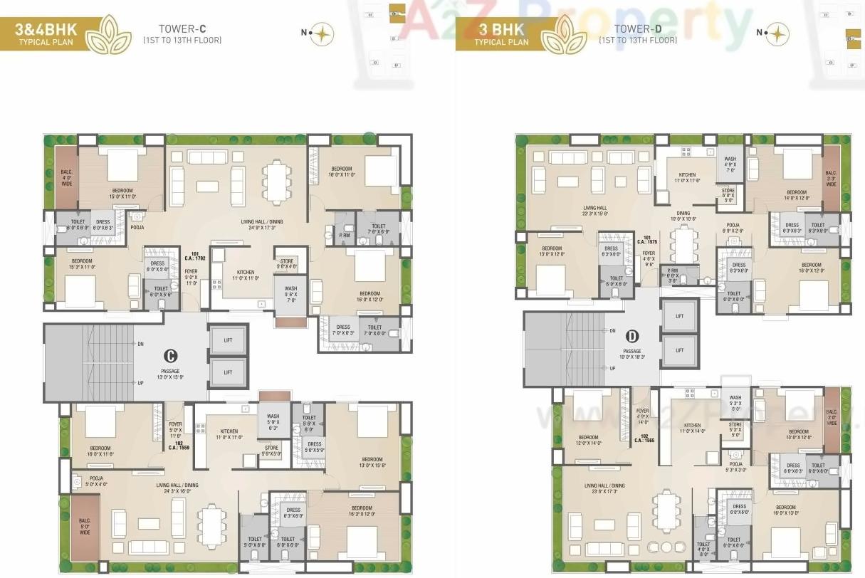 Layout of real estate project Atlanta Eliza located at Bharthana, Surat, Gujarat