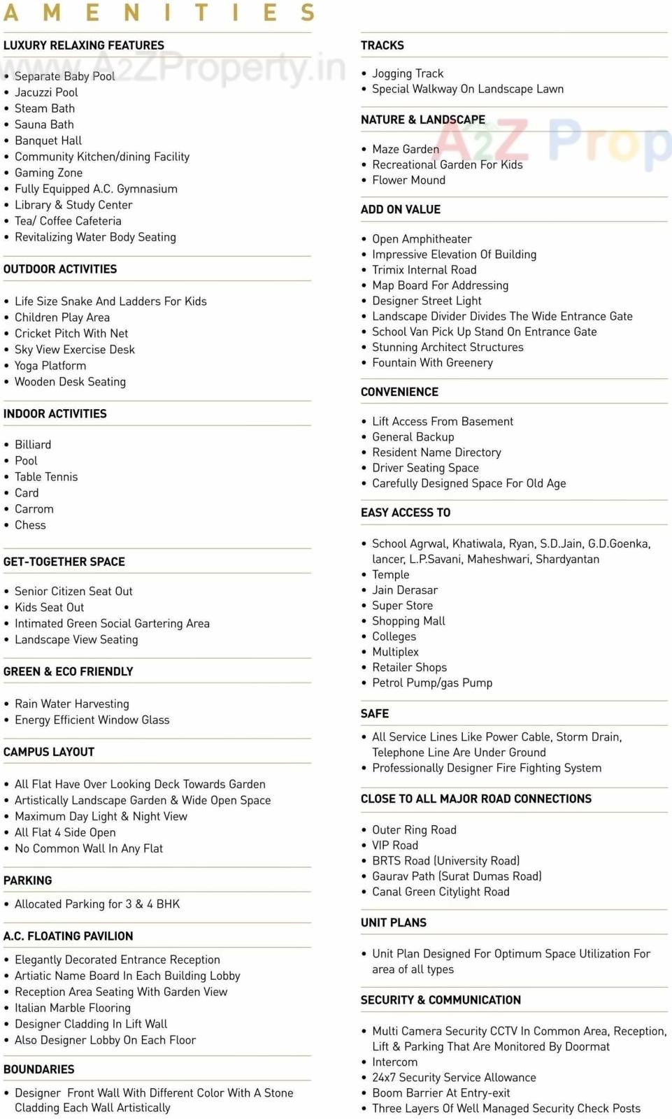 Amenities of Atlanta Eliza