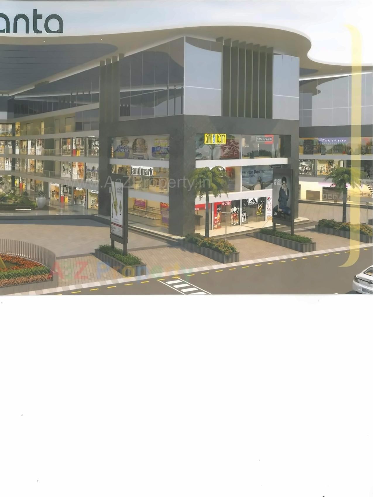 3D Elevation of real estate project Atlanta Mall located at Varachha, Surat, Gujarat